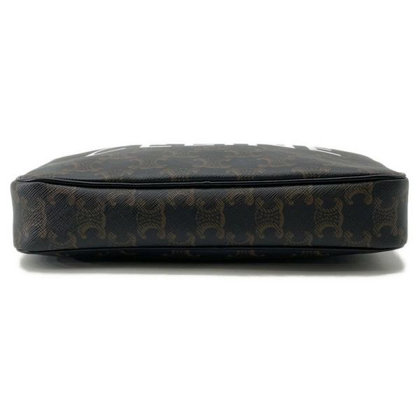 セリーヌ ショルダーバッグ トリオンフ ホリゾンタル ミディアム メッセンジャーバッグ PVC 194502CIM.38NO CELINE 黒