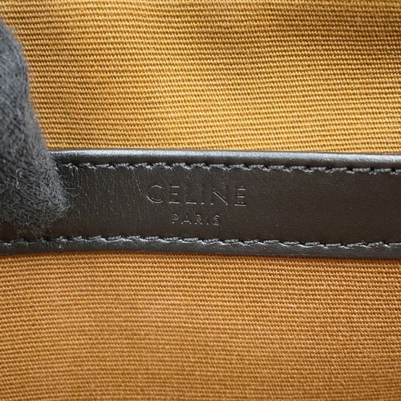 セリーヌ ショルダーバッグ トリオンフ ホリゾンタル ミディアム メッセンジャーバッグ PVC 194502CIM.38NO CELINE 黒