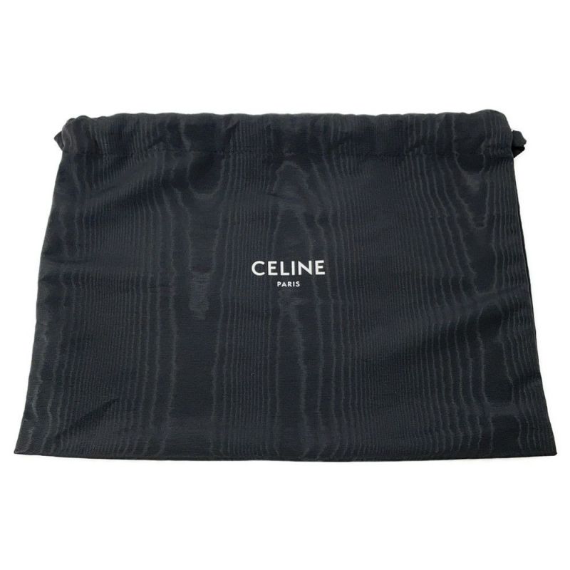 セリーヌ ショルダーバッグ トリオンフ ホリゾンタル ミディアム メッセンジャーバッグ PVC 194502CIM.38NO CELINE 黒