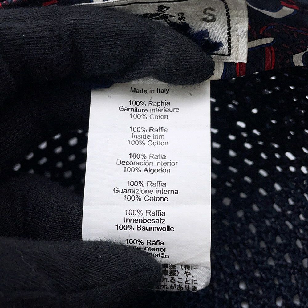 エルメス キャスケット セリエボタン ラフィア サイズ58 HERMES 帽子 ソルド品