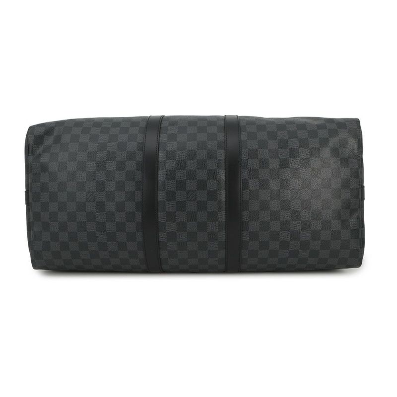 ルイヴィトン ボストンバッグ ダミエ・グラフィット キーポル・バンドリエール 55 N41413 ヴィトン トラベル 黒 ブラック