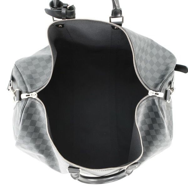 ルイヴィトン ボストンバッグ ダミエ・グラフィット キーポル・バンドリエール 55 N41413 ヴィトン トラベル 黒 ブラック