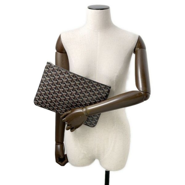 ゴヤール クラッチバッグ セナMM PVC SENAT2MMLTY01CL01P GOYARD メンズ セカンドバッグ 黒