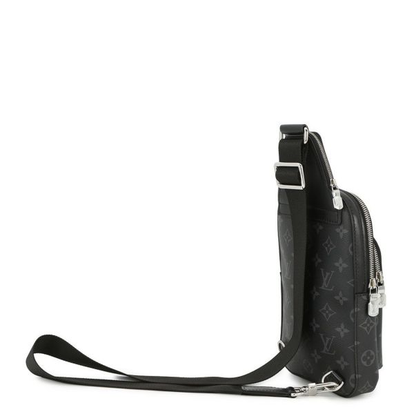 ルイヴィトン ボディバッグ モノグラム・エクリプス アヴェニュー・スリングバッグPM M47137 ブラック 黒