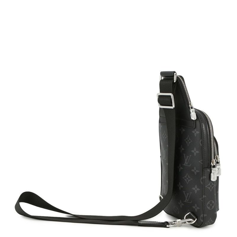 ルイヴィトン ボディバッグ モノグラム・エクリプス アヴェニュー・スリングバッグPM M47137 ブラック 黒