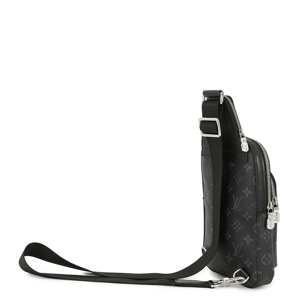ルイヴィトン ボディバッグ モノグラム・エクリプス アヴェニュー・スリングバッグPM M47137 ブラック 黒