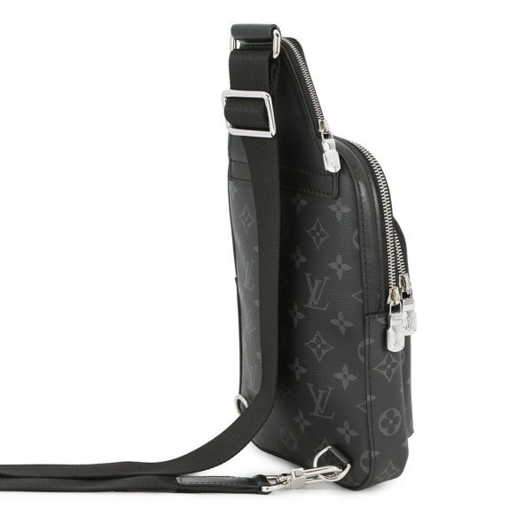 ルイヴィトン ボディバッグ モノグラム・エクリプス アヴェニュー・スリングバッグPM M47137 ブラック 黒