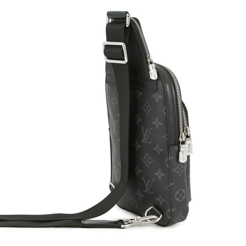 ルイヴィトン ボディバッグ モノグラム・エクリプス アヴェニュー・スリングバッグPM M47137 ブラック 黒