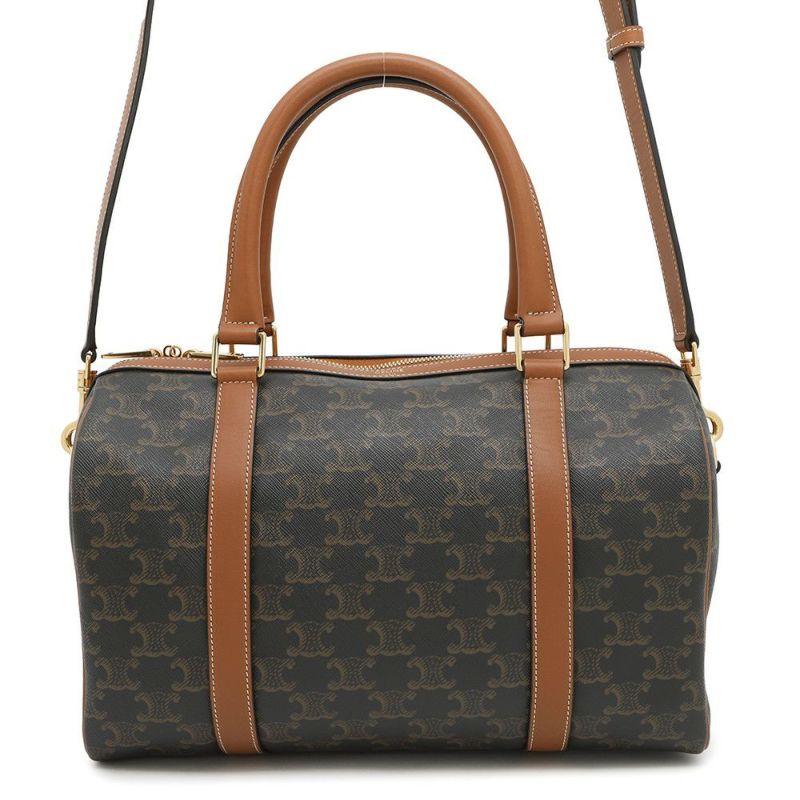 セリーヌ ハンドバッグ トリオンフ ボストンバッグ 119572 CELINE 2way ブラウン