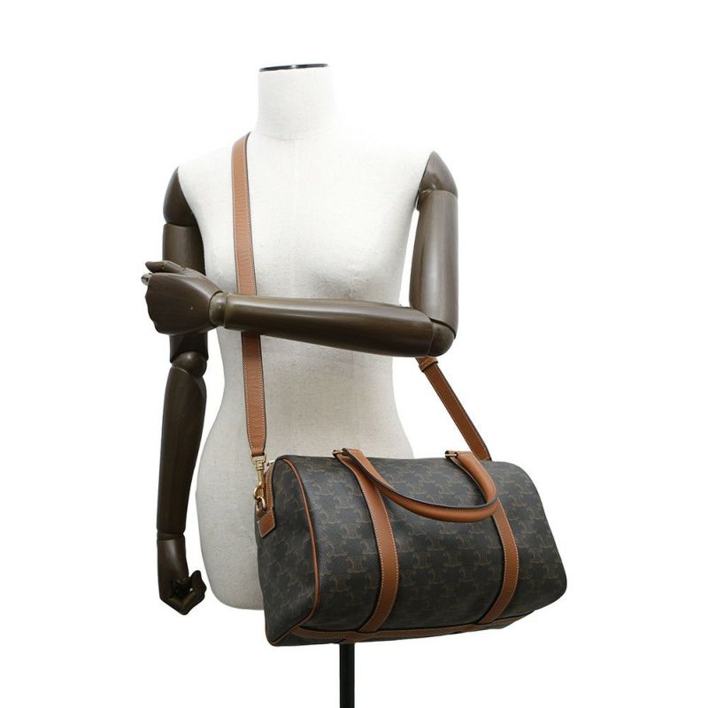 セリーヌ ハンドバッグ トリオンフ ボストンバッグ 119572 CELINE 2way ブラウン