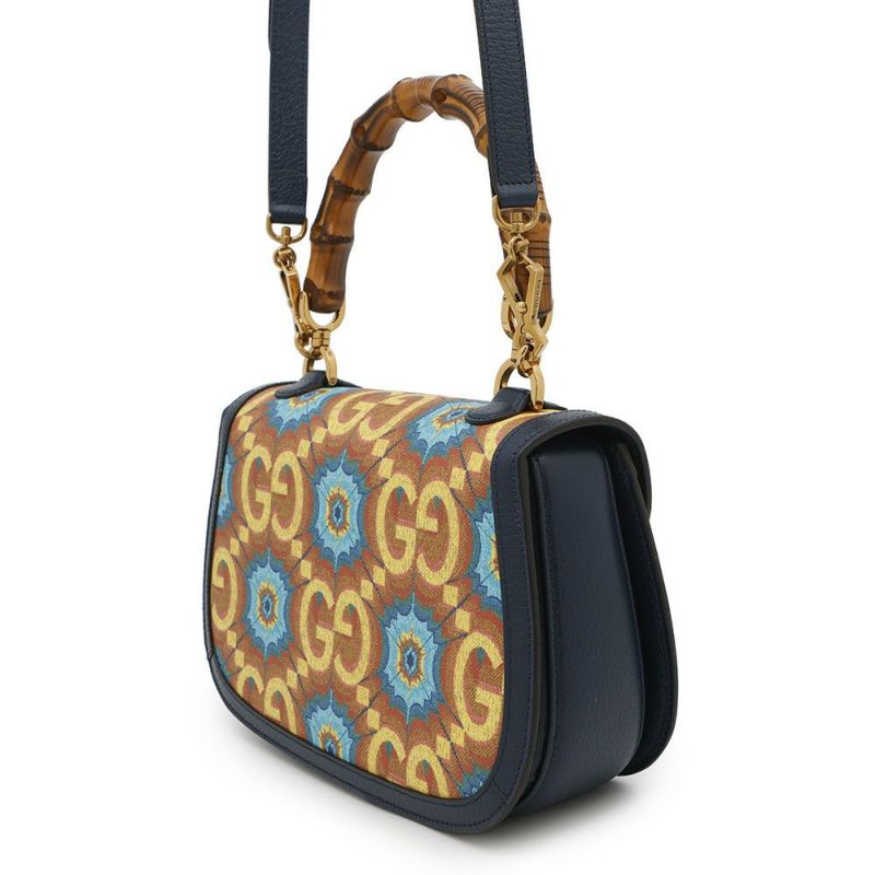 グッチ ハンドバッグ バンブー 1947 GUCCI100 ミディアム レザー 678489 GUCCI 2way 100周年記念モデル