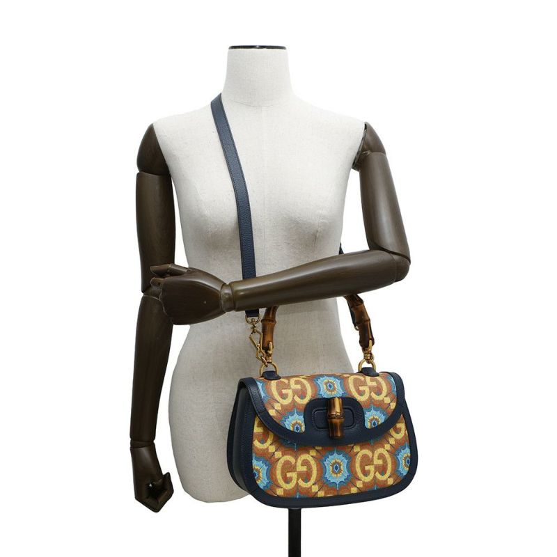 グッチ ハンドバッグ バンブー 1947 GUCCI100 ミディアム レザー 678489 GUCCI 2way 100周年記念モデル