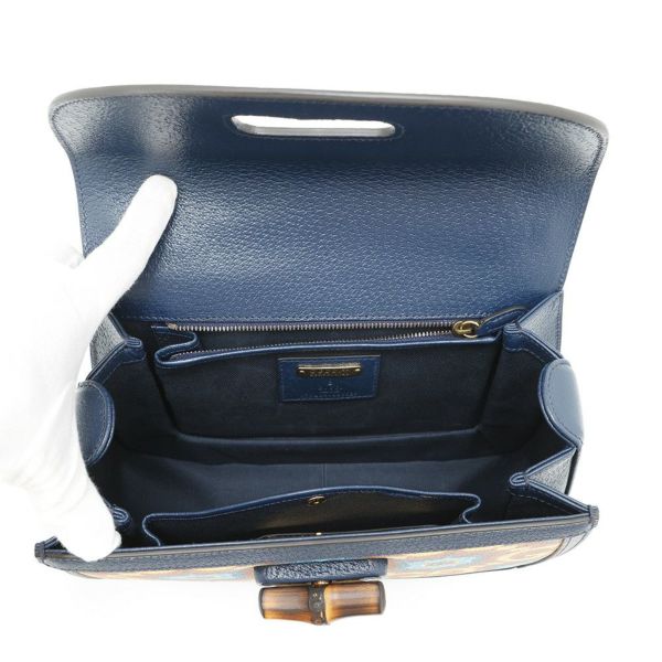 グッチ ハンドバッグ バンブー 1947 GUCCI100 ミディアム レザー