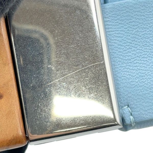 ボッテガヴェネタ クラッチバッグ マキシイントレチャート BVスナップ レザー ウッド BOTTEGA VENETA