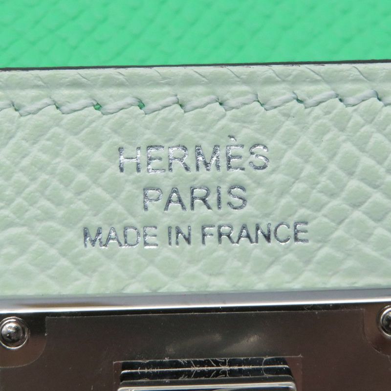 エルメス 財布 ケリーポケット コンパクト トリコロール ヴェールフィズ/ナタ/ヴェールコミック/シルバー金具 エプソン B刻印