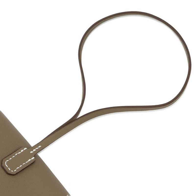 エルメス バッグチャーム ケリー フェスティバル チャーム エトゥープ/ゴールド金具 スイフト B刻印