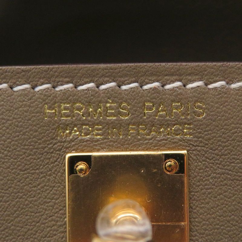 エルメス バッグチャーム ケリー フェスティバル チャーム エトゥープ/ゴールド金具 スイフト B刻印