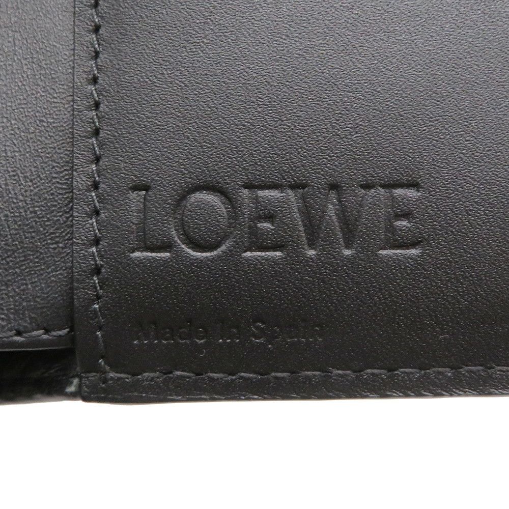 ロエベ 二つ折り財布 アナグラム バイフォールド ウォレット C500302X02 LOEWE 財布 メンズ 黒