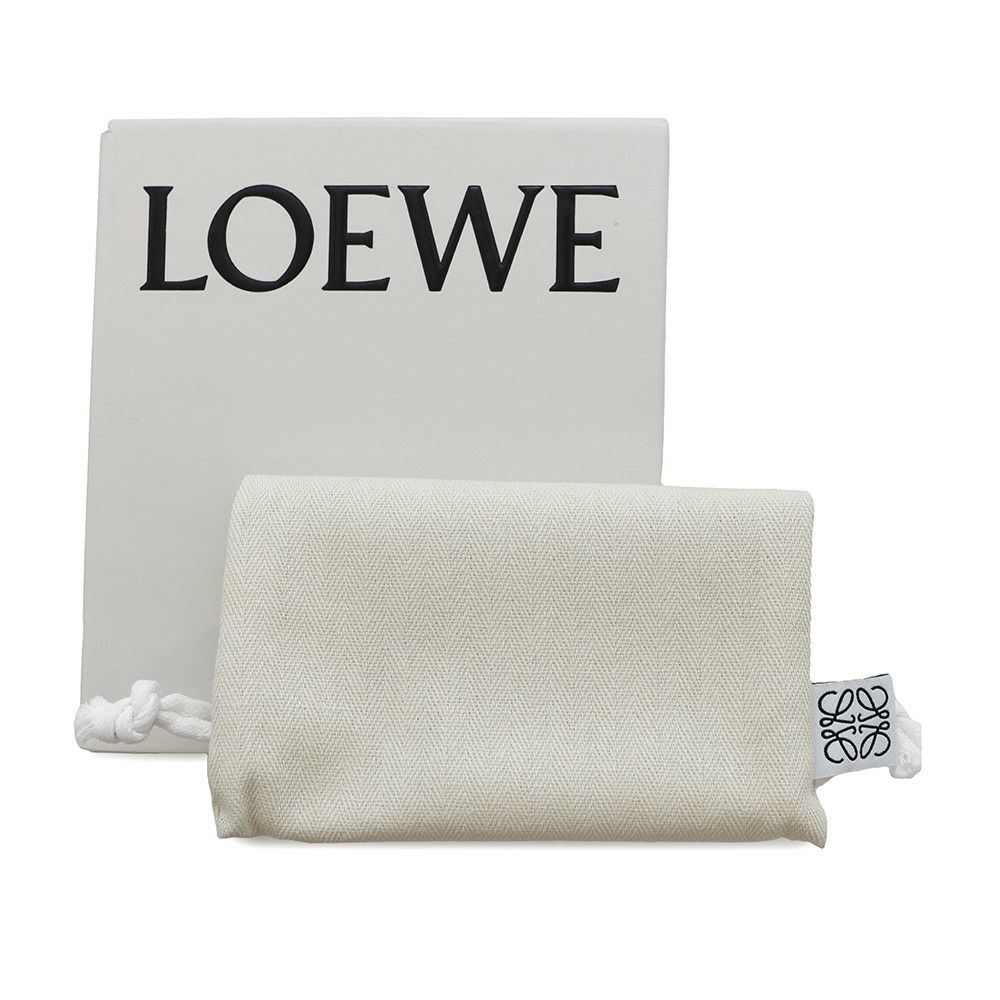 ロエベ 二つ折り財布 アナグラム バイフォールド ウォレット C500302X02 LOEWE 財布 メンズ 黒