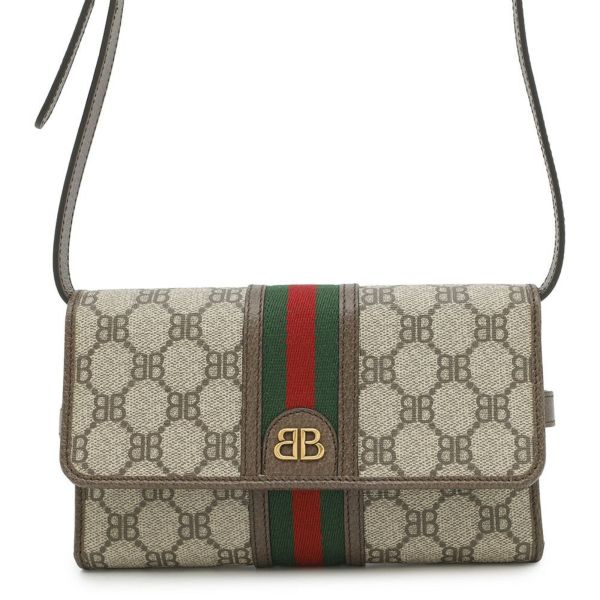 バレンシアガ ショルダーウォレット ザ・ハッカープロジェクト PVC レザー 680131 BALENCIAGA GUCCIコラボ