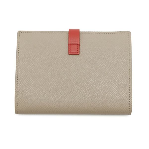 セリーヌ 二つ折り財布 ミディアム マルチファンクション ストラップウォレット バイカラー 104813 CELINE