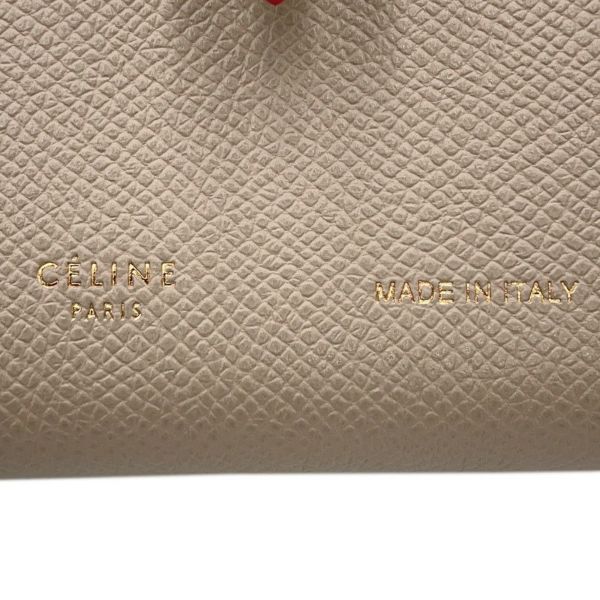 セリーヌ 二つ折り財布 ミディアム マルチファンクション ストラップウォレット バイカラー 104813 CELINE