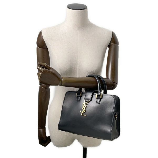 サンローランパリ ハンドバッグ ベイビーカバス 472466 SAINT LAURENT PARIS 2way 黒