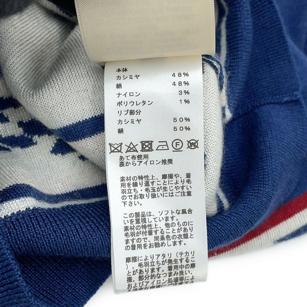 エルメス 半袖ニット カノエH カシミヤ シルク レディースサイズ34 HERMES トップス