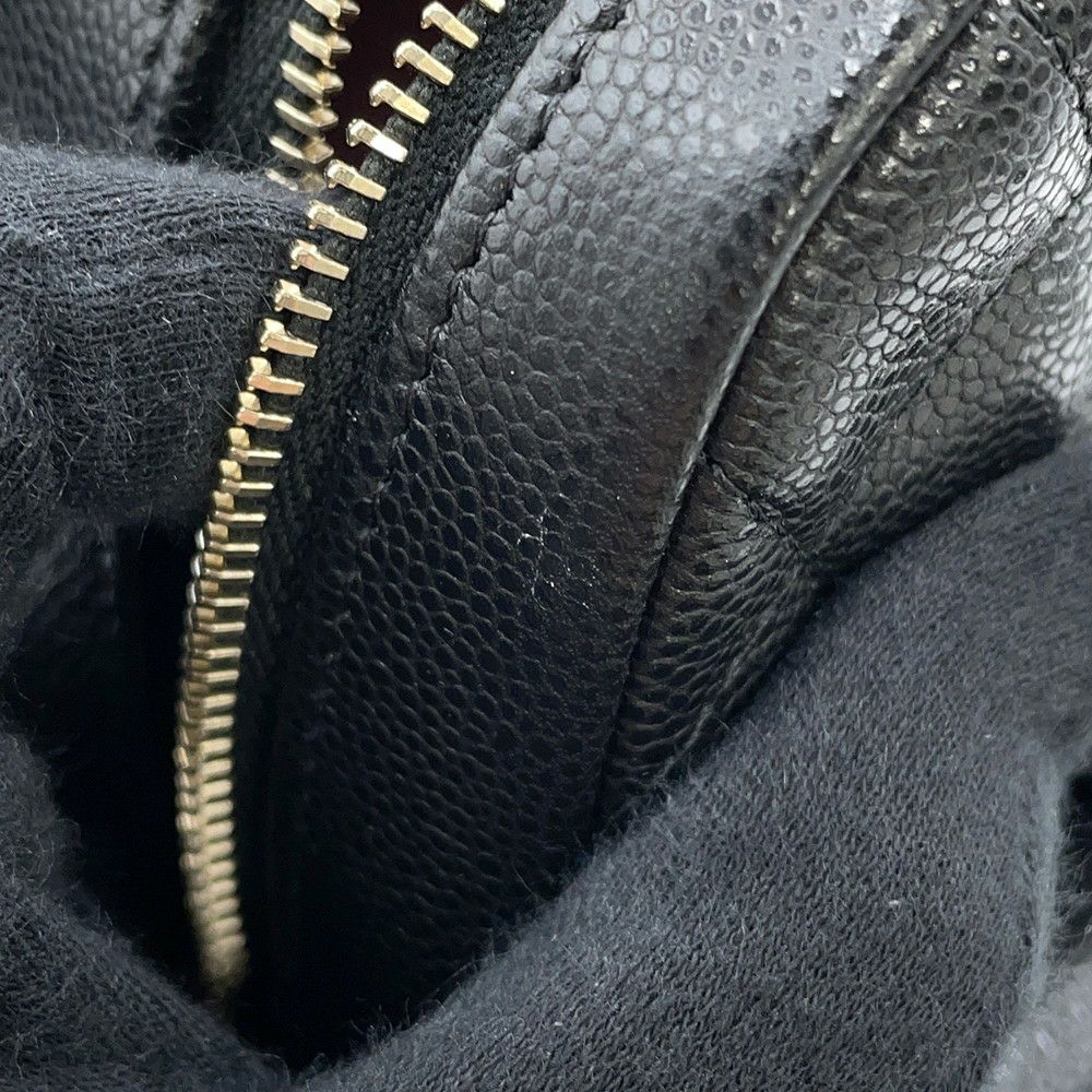 シャネル リュック マトラッセ ココマーク キャビアスキン ミニ AP3753 CHANEL 2way バッグ バックパック 黒