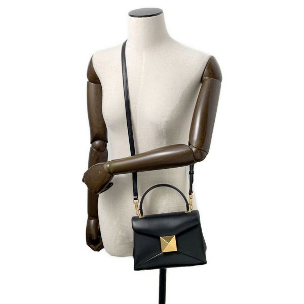 ヴァレンティノ・ガラヴァーニ ハンドバッグ ワンスタッズ ミニ 1W0B0L19HHX VALENTINO 2way 黒