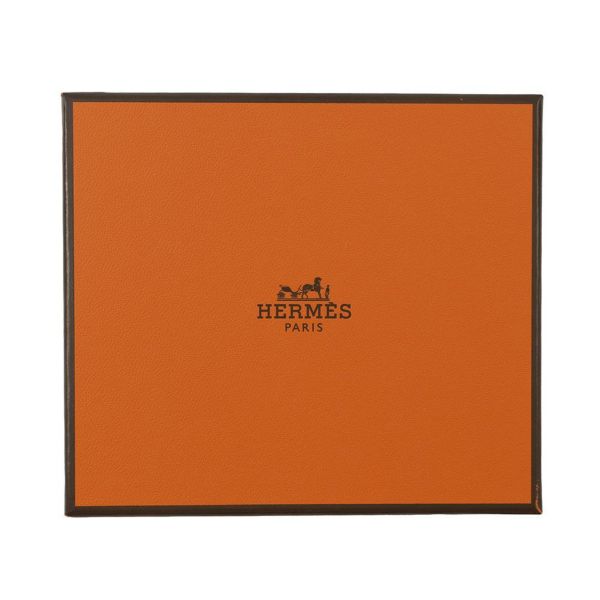 エルメス コインケース グレナン コンパクト ウォレット エトゥープ/シルバー金具 スイフト/シェブルミゾル K刻印