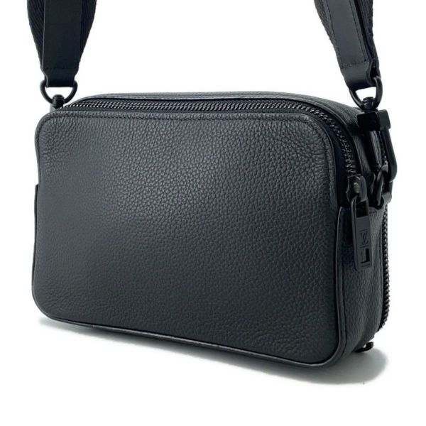 ルイヴィトン ショルダーバッグ グレインカーフレザー/LVアエログラム アルファ・ウェアラブル ウォレット M59161 黒 ブラック