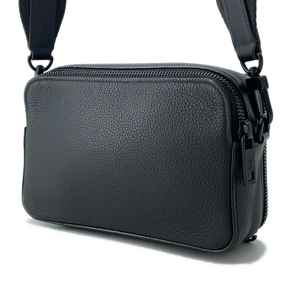 ルイヴィトン ショルダーバッグ グレインカーフレザー/LVアエログラム アルファ・ウェアラブル ウォレット M59161 黒 ブラック