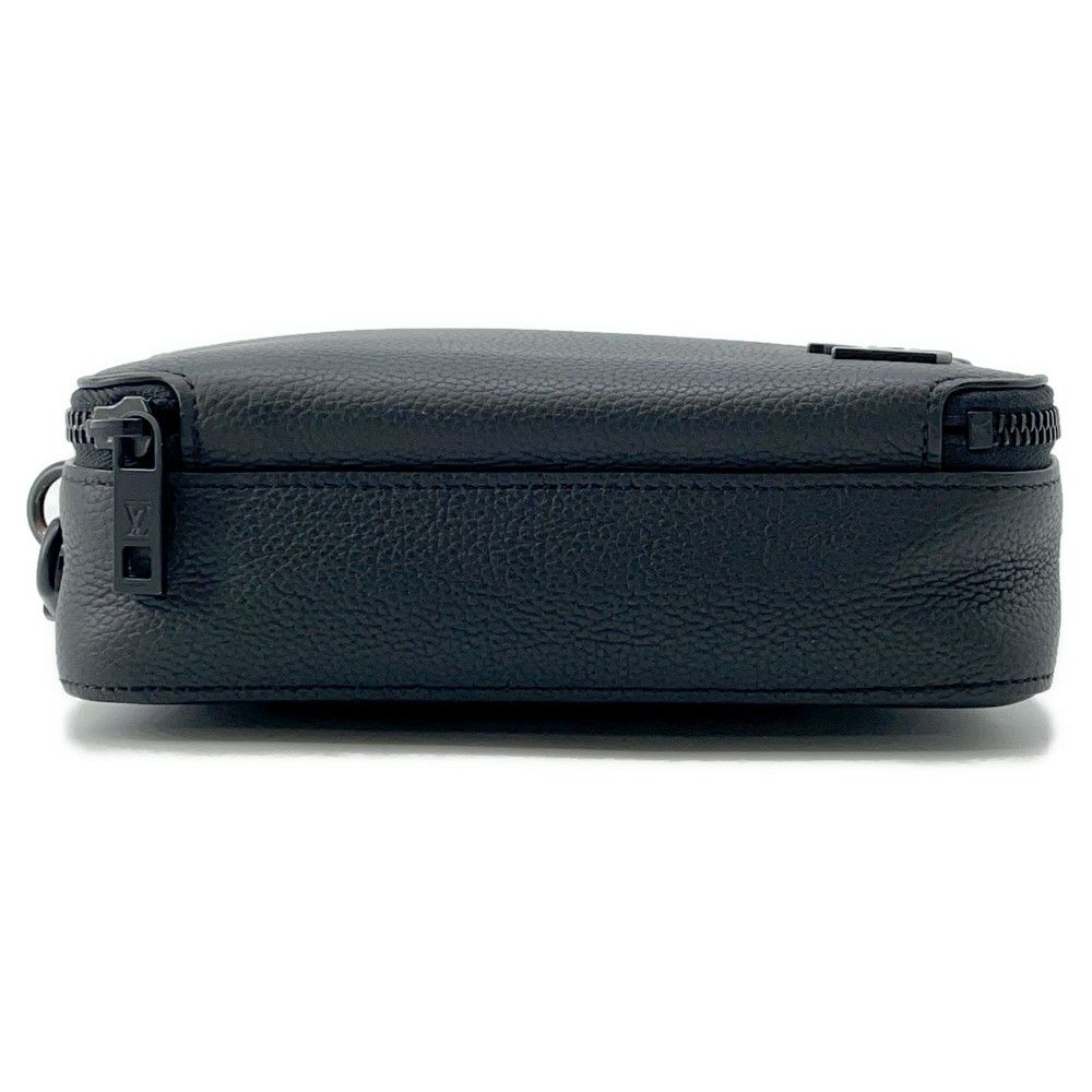 ルイヴィトン ショルダーバッグ グレインカーフレザー/LVアエログラム アルファ・ウェアラブル ウォレット M59161 黒 ブラック