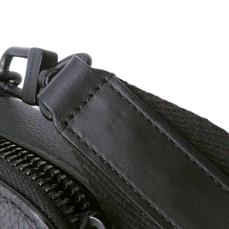 ルイヴィトン ショルダーバッグ グレインカーフレザー/LVアエログラム アルファ・ウェアラブル ウォレット M59161 黒 ブラック