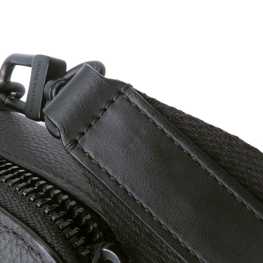 ルイヴィトン ショルダーバッグ グレインカーフレザー/LVアエログラム アルファ・ウェアラブル ウォレット M59161 黒 ブラック