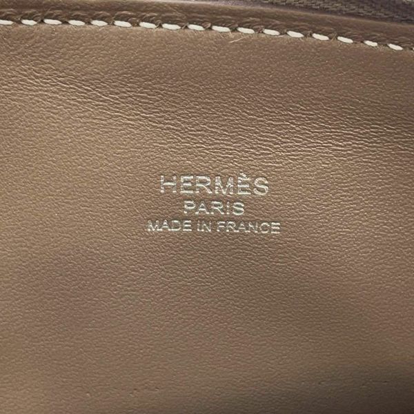 エルメス ハンドバッグ ボリード27 エトゥープ/シルバー金具 エバーカラー W刻印 HERMES 2wayショルダー