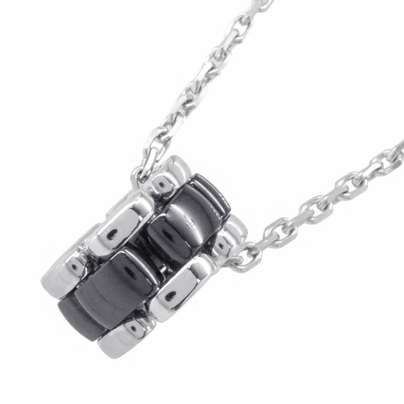 シャネル ネックレス ウルトラ コレクション K18WGホワイトゴールド セラミック J3171 CHANEL ジュエリー 黒