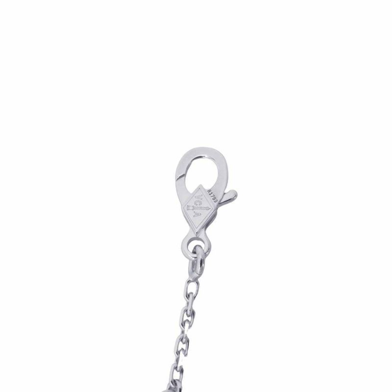 ヴァンクリーフ&アーペル ネックレス ヴィンテージ アルハンブラ ギヨシェ ダイヤ 1P K18WG VCARP6L800 2020年ホリデー限定