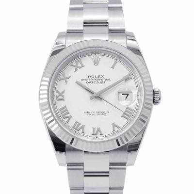 ロレックス デイトジャスト41 SS/K18WGホワイトゴールド ランダムシリアル ルーレット 126334 ROLEX 腕時計 白文字盤 |  中古・新品ブランド販売ギャラリーレア公式通販