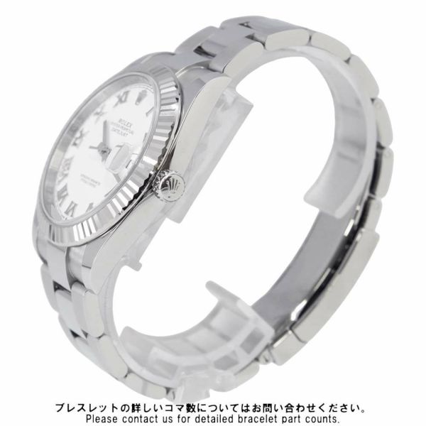 ロレックス デイトジャスト41 SS/K18WG ランダムシリアル ルーレット 126334 ROLEX ホワイトローマン文字盤