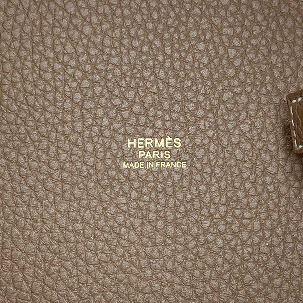 エルメス ハンドバッグ ピコタンロックPM エトゥープ/ゴールド金具 トリヨンクレマンス U刻印