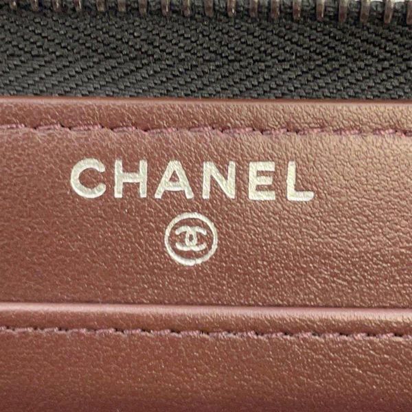 シャネル 長財布 クラシック ロング ジップ ウォレット ココマーク マトラッセ キャビアスキン キルティング AP0242 CHANEL 黒