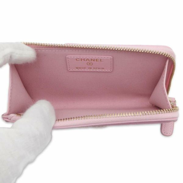 シャネル コインケース マトラッセ ココマーク キャビアスキン AP3982 フラグメント カードケース