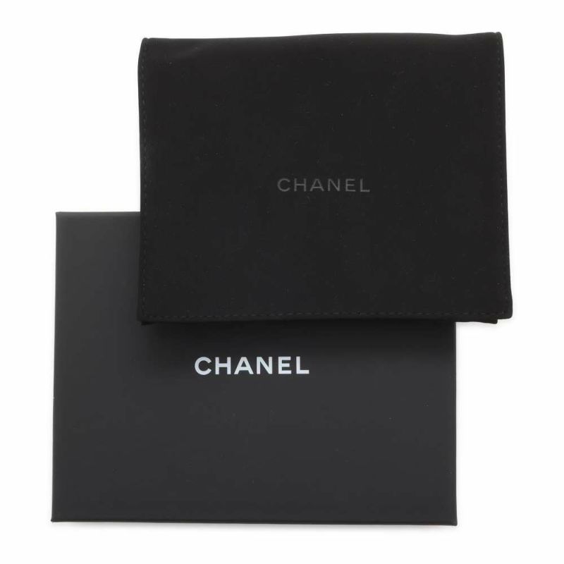 シャネル コインケース マトラッセ ココマーク キャビアスキン AP3982 フラグメント カードケース