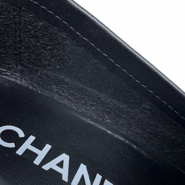 シャネル ローファー ココマーク 厚底 レザー レディースサイズ36C G39206 CHANEL 靴 黒 ヒール