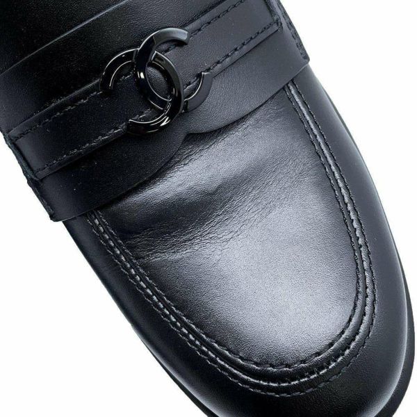 CHANEL / 厚底ローファー CHANEL シャネル ローファー 厚底 チェーン ココマーク 黒 36c