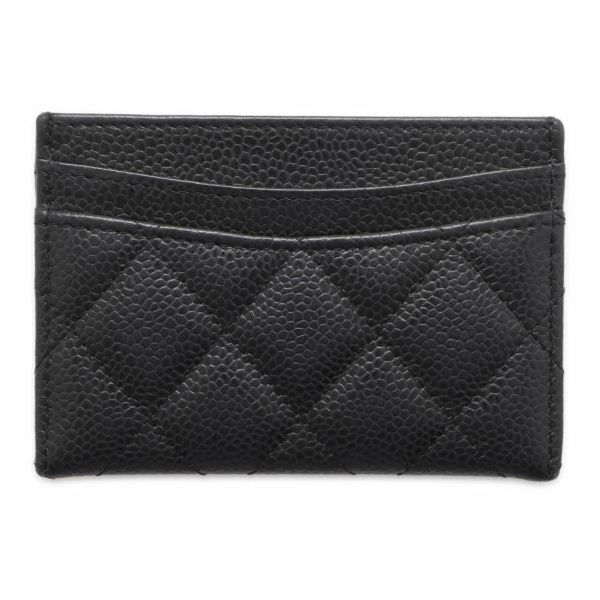 シャネル カードケース マトラッセ ココマーク キャビアスキン パスケース A31510 CHANEL Card Holder 定期入れ 黒