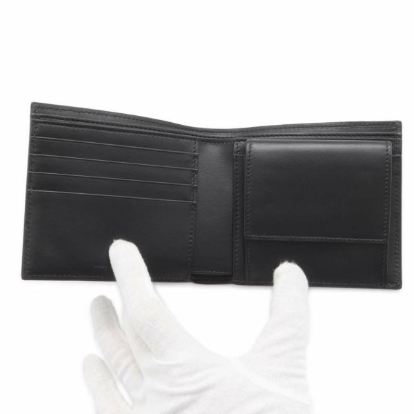 セリーヌ 二つ折り財布 バイフォールドウォレット トリオンフ カーフスキン 10C873FQB.38SI CELINE 黒 メンズ
