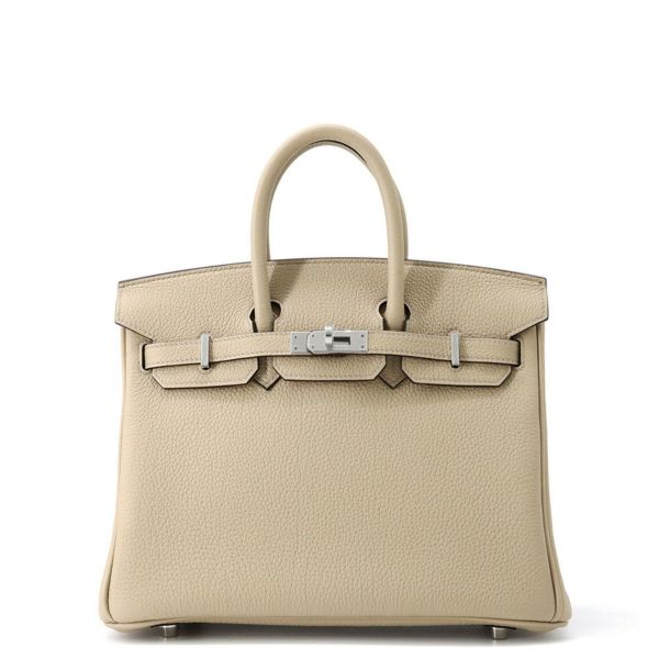 エルメス バーキン25 トレンチ/シルバー金具 トゴ K刻印 HERMES Birkin ハンドバッグ